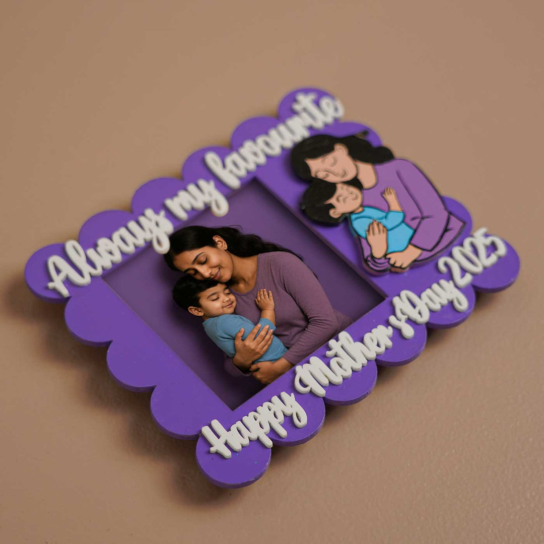 Photo Personalized Polaroid Theme MDF Wood Fridge Magnet For Mothers