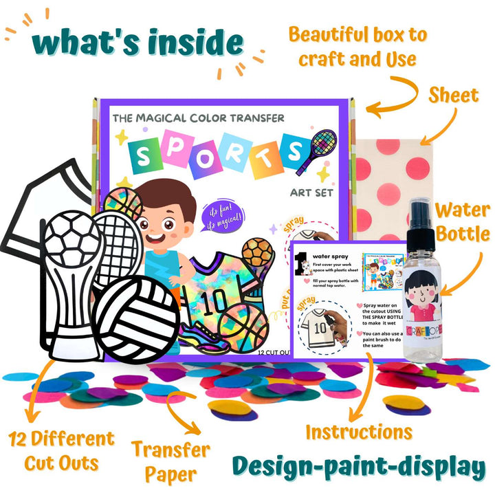 Magical Color Transfer Sports Theme DIY Kit