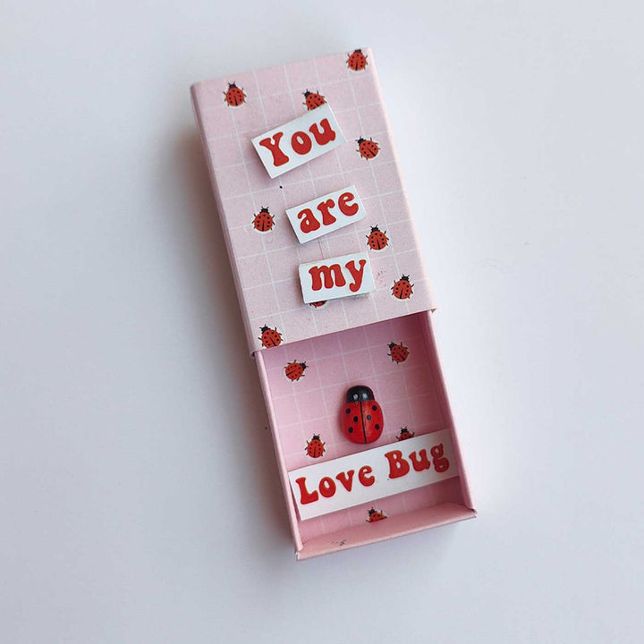 2 Pc | Photo Personalized Frame Magnet & Love Bug Mini Love Box Magnet | Valentine’s Gifting