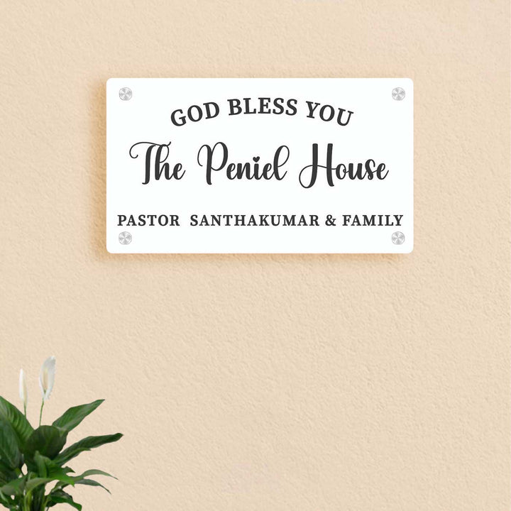 Personalized Rectangle Shaped Acrylic Name Plate