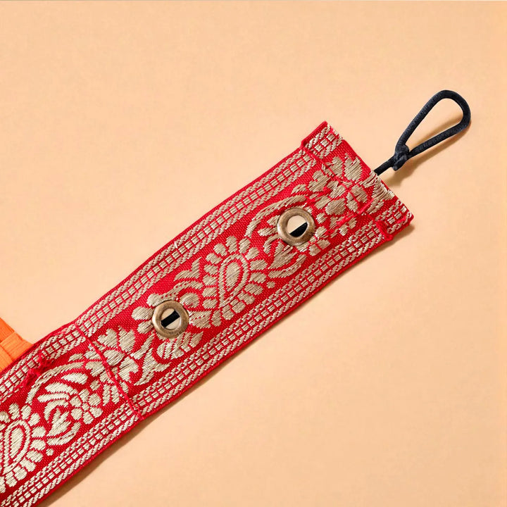 Multicoloured Mirror Embellished Eco-Friendly Handmade Woven Bamboo Toran | 41 Inch x 4 Inch