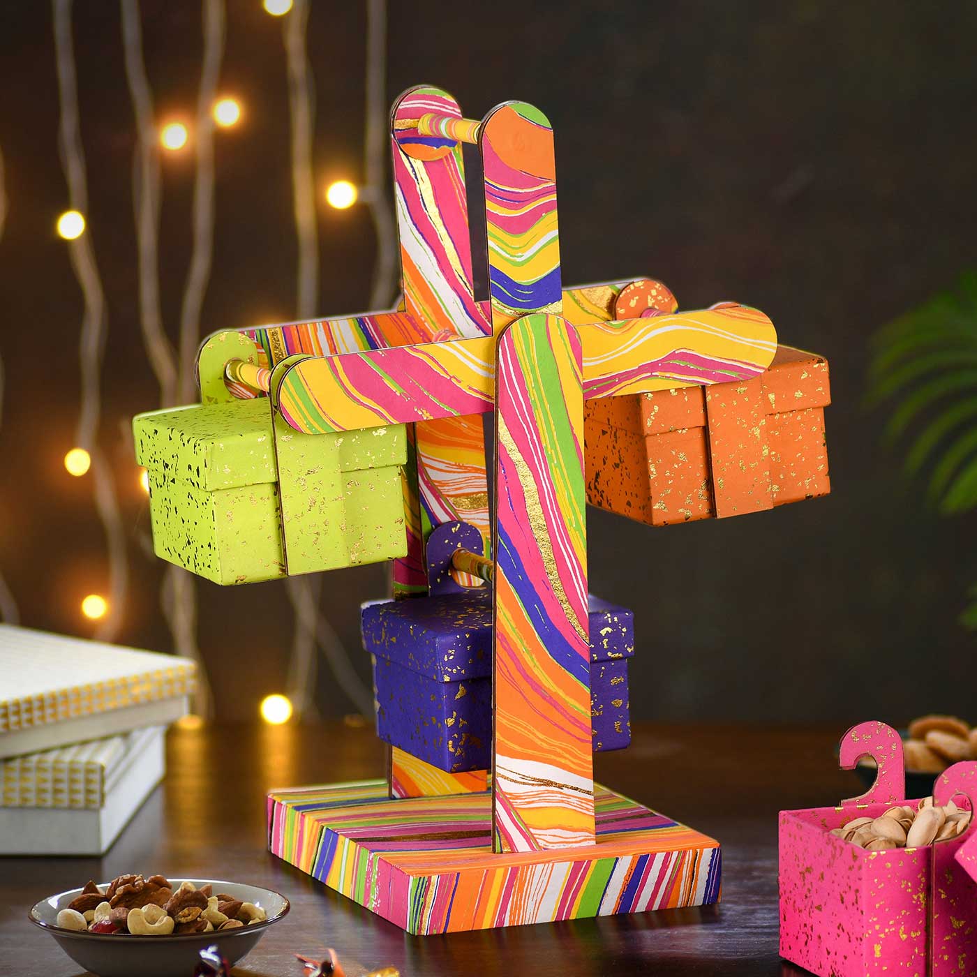 Buy Handmade Gaint Wheel Shaped Paper Gift Box Online On Zwende