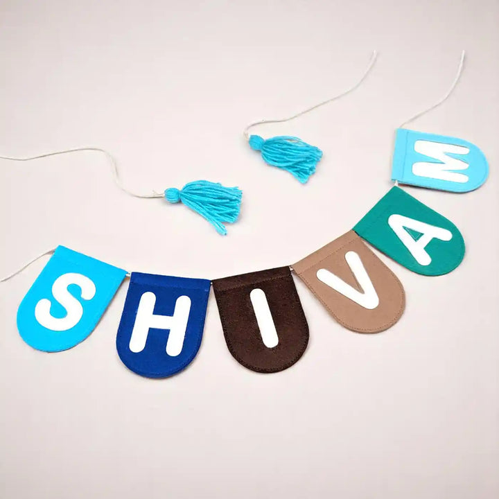 Personalized Handmade Beach Theme Felt Bunting For Kids