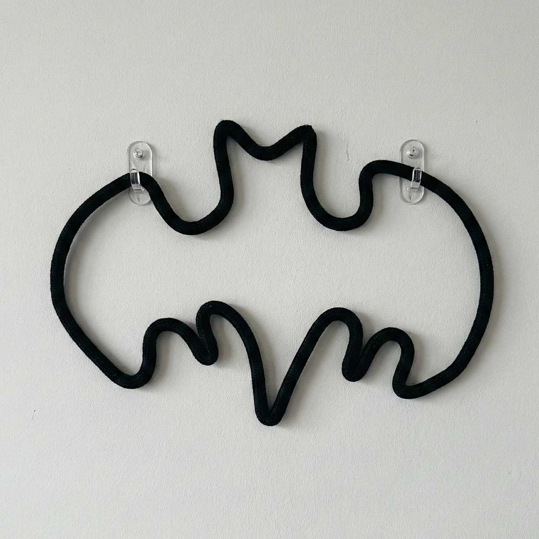 Handmade Knitted Wire Batman Hanging For Kids Room Decoration