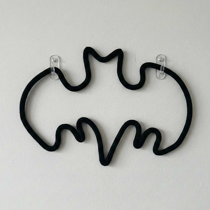 Handmade Knitted Wire Batman Hanging For Kids Room Decoration