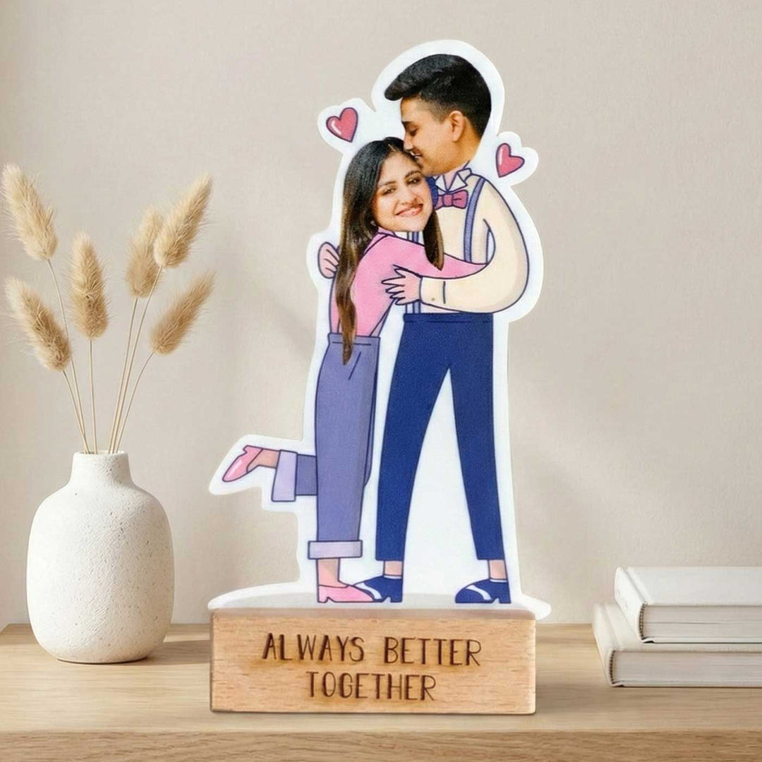 Photo Personalized Always Better Together Acrylic Caricature Cutout