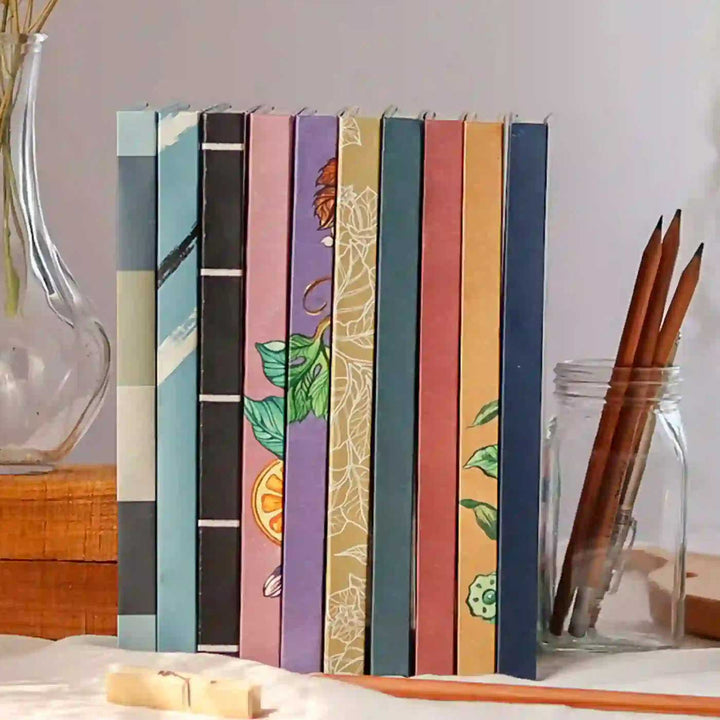 Handmade Sapphire Lines Ruled Journal | 100  Pages