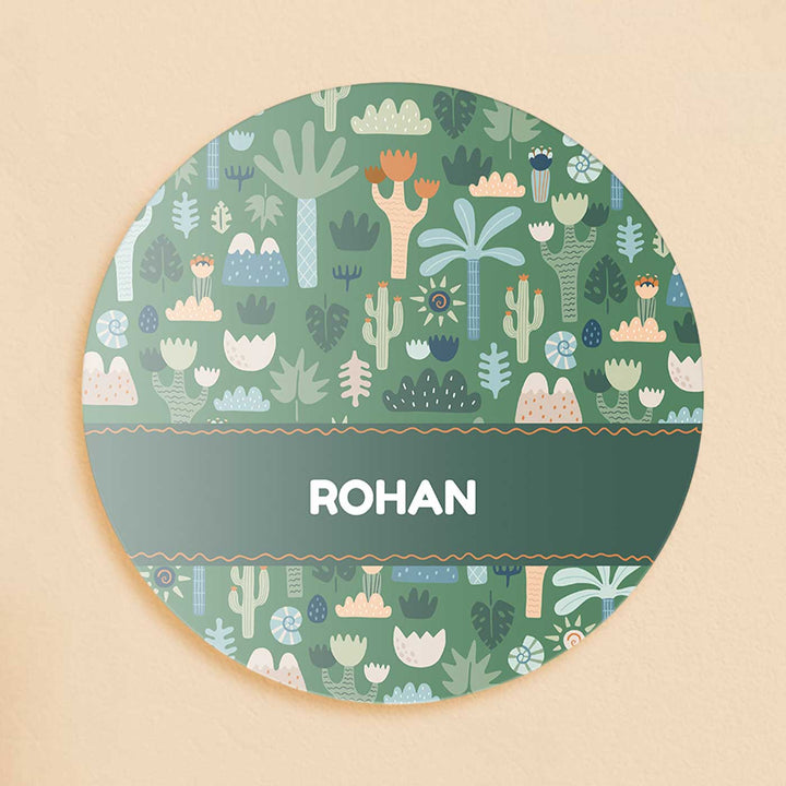 Personalized Nature & I Theme Acrylic Kids Name Plate