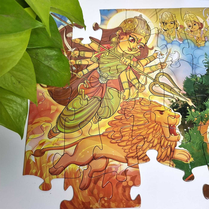 Durga | The Powerhouse Mythology Puzzle | 54 Pieces