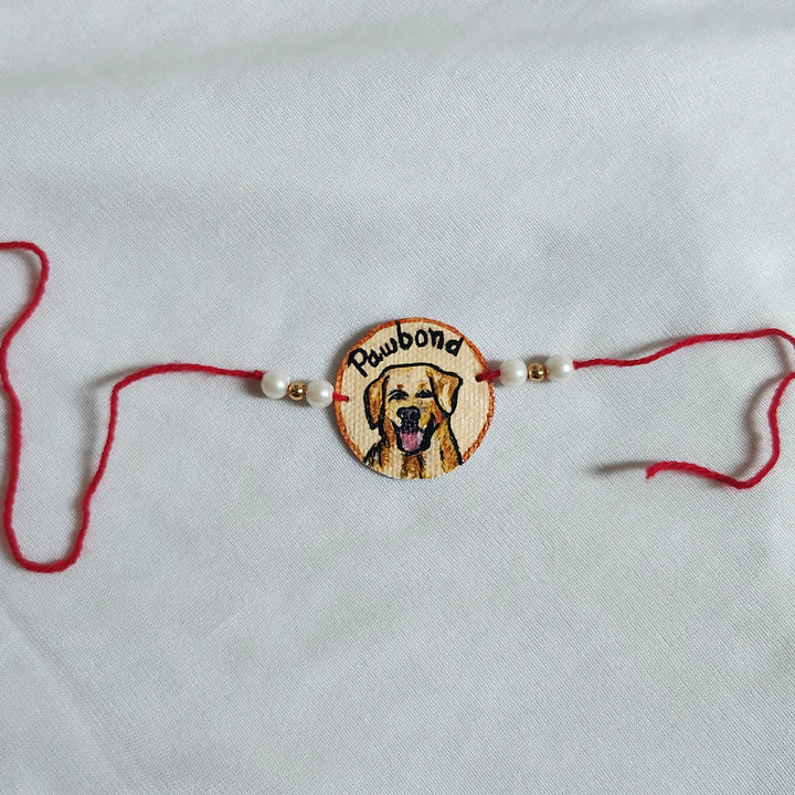 Photo Personalized Hand-Painted Round Caricature Rakhi