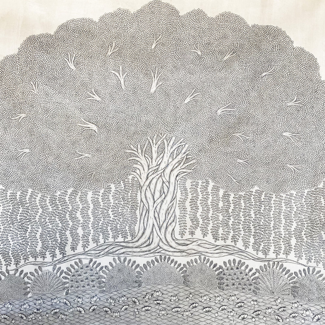 40 X 50 Inch | Nature Paper Phad Painting