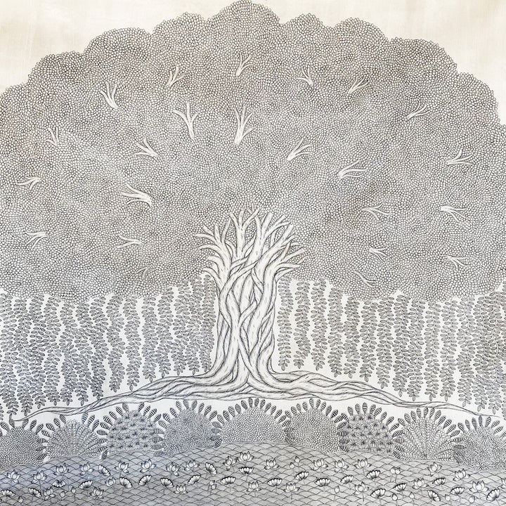 40 X 50 Inch | Nature Paper Phad Painting
