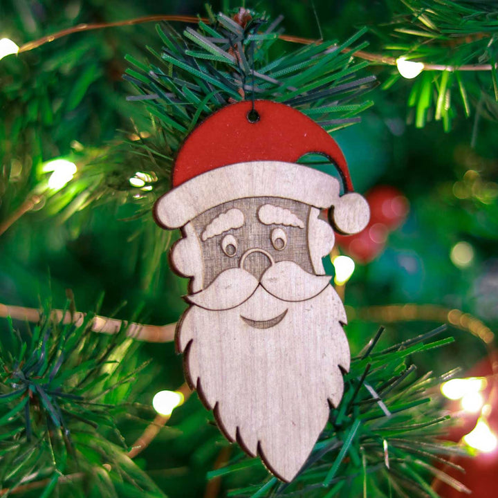 Handmade Xmas Tree 3D Laser Cut Wooden Ornaments For Christmas Tree Decoration | Set Of 5