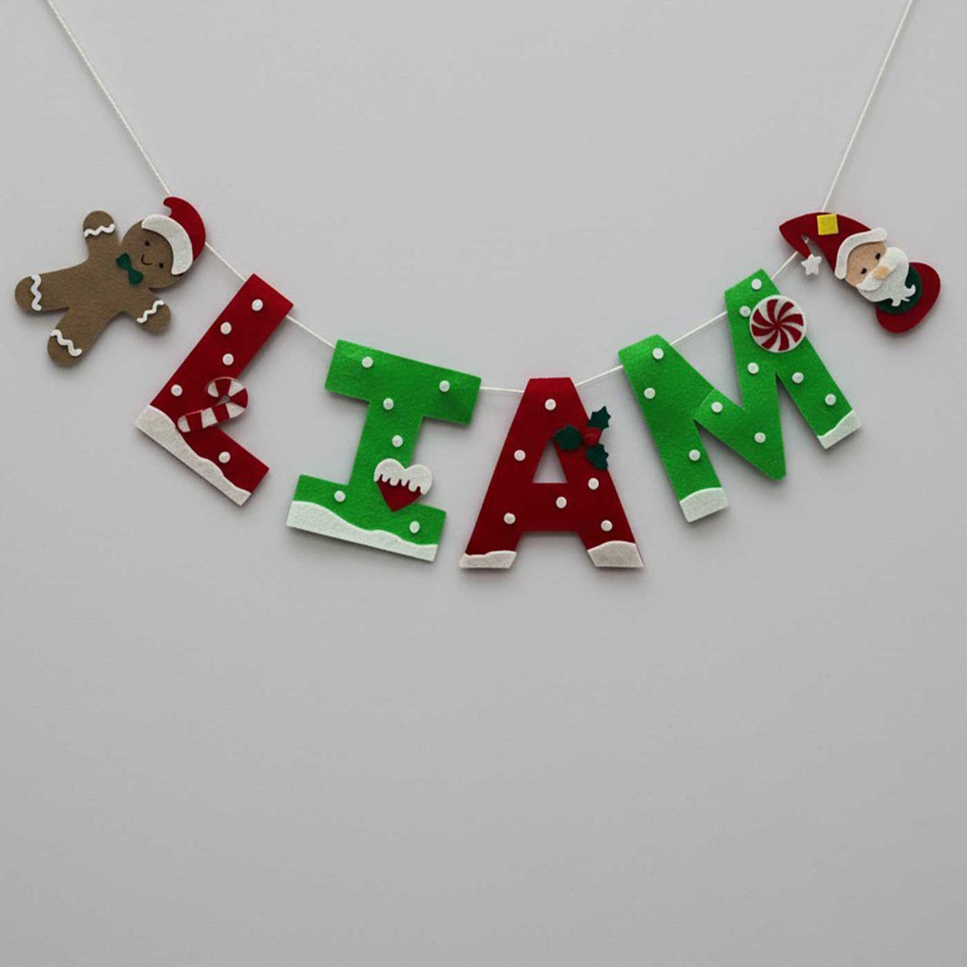 Personalized Handmade Gingerbread Wonderland Bunting