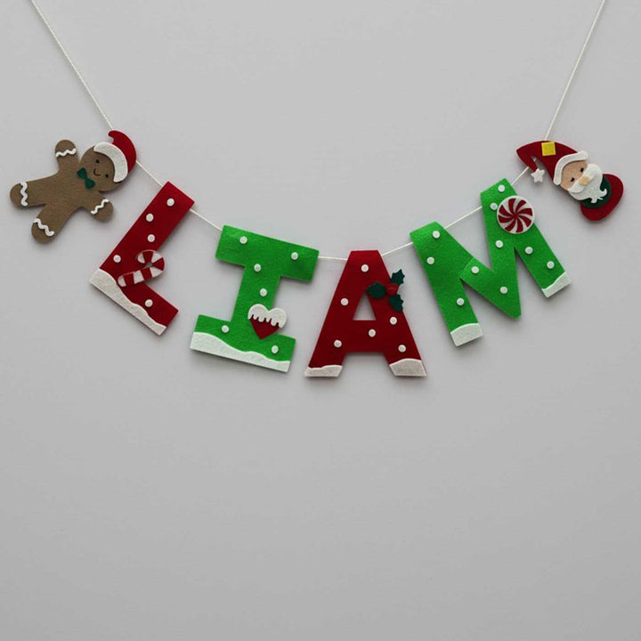 Personalized Handmade Gingerbread Wonderland Bunting