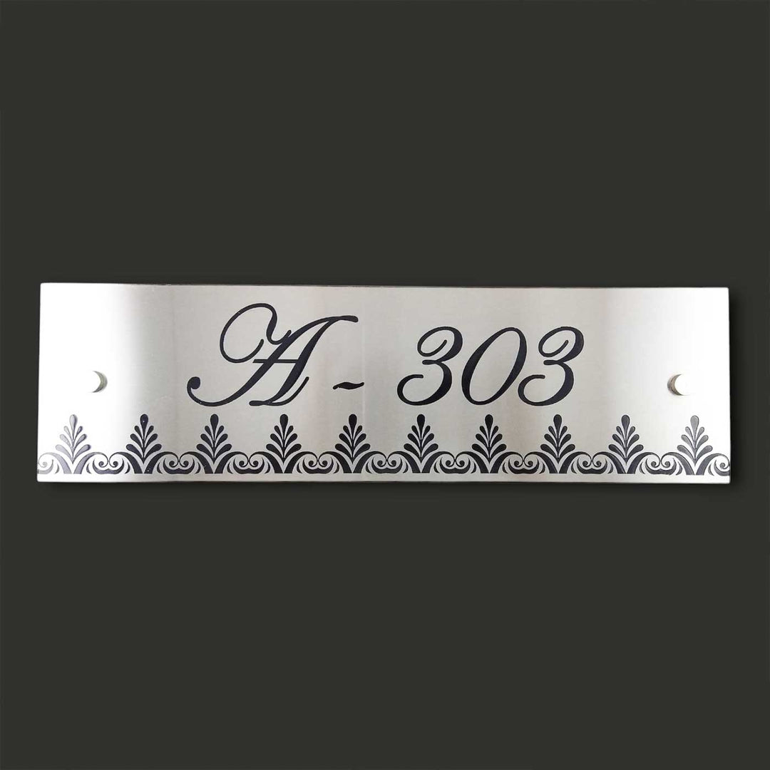 Personalized Engraved Rectangle Classic Stainless Steel Name Plate