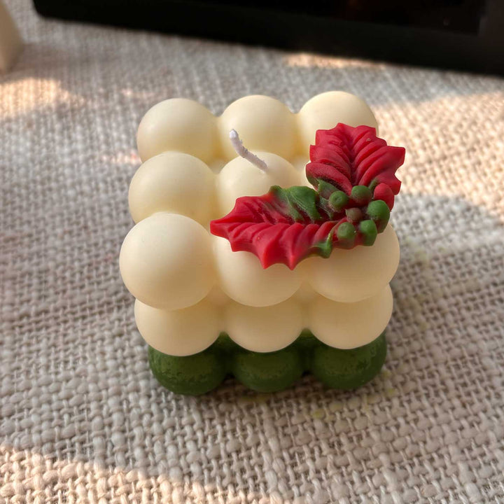 Handmade Bubble Soy Wax Scented Candle For Christmas Decoration