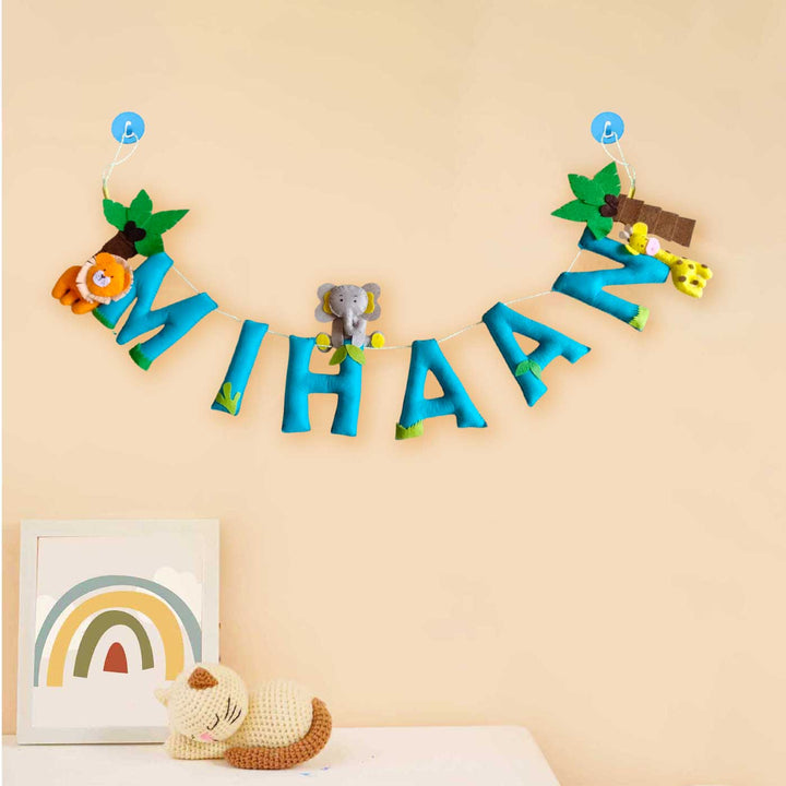 Personalized Jungle Theme Felt Bunting