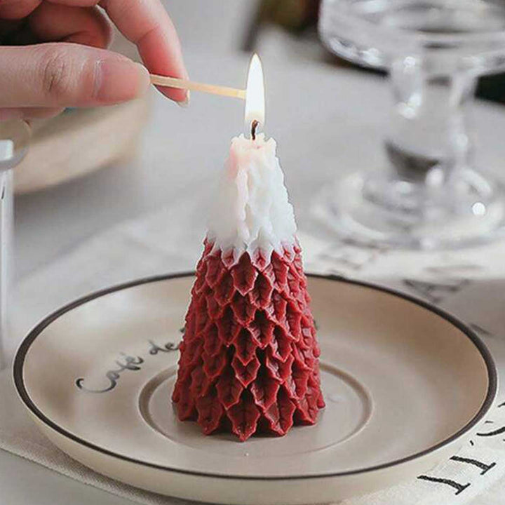 Handmade Pine Tree Soy Wax Candle For Christmas Decoration