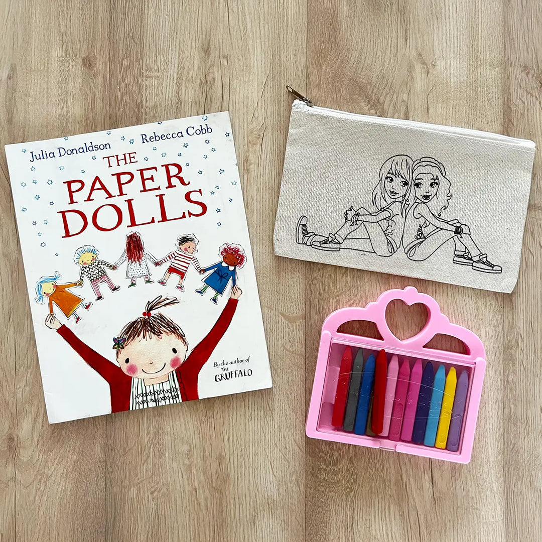 DIY Colour It Yourself Girls Duo Cotton Pouch For Kids