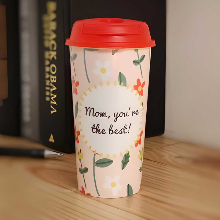 Eco-Friendly Best Mom Theme Rice Husk Tumbler For Mothers