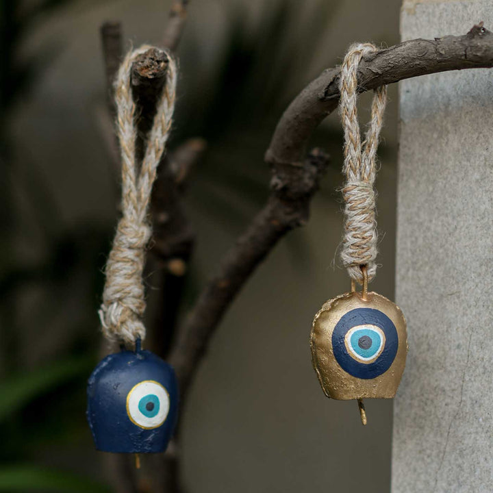 Handmade Guardian Evil Eye Bells Hamper | Includes Small Evil Eye Bell, Seed Card And Outer Box