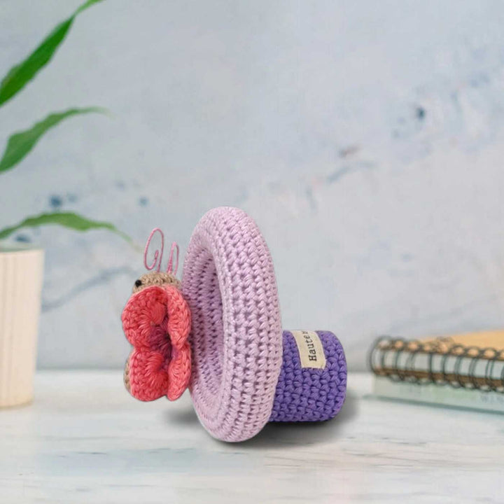 Handmade Crochet Butterfly Theme Photo Frame for Kids