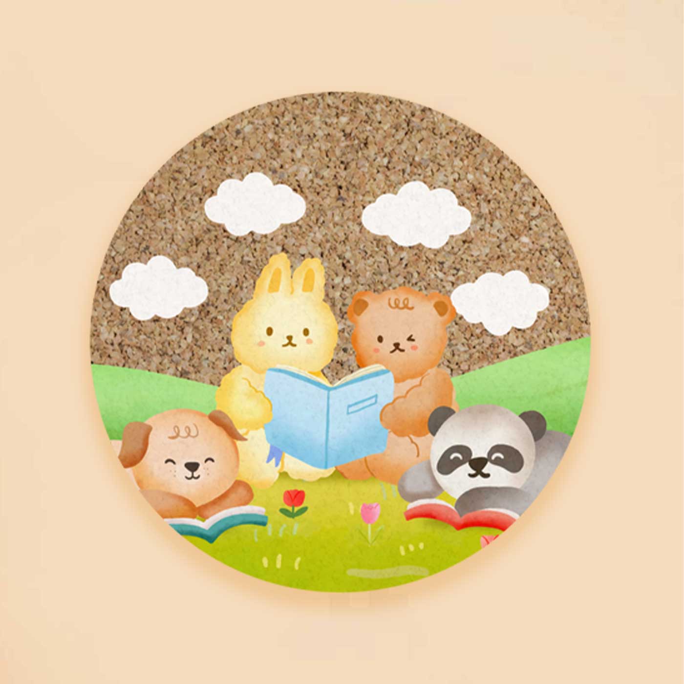 Buy Handmade Park Pals Wooden Pinboard For Kids Online On Zwende