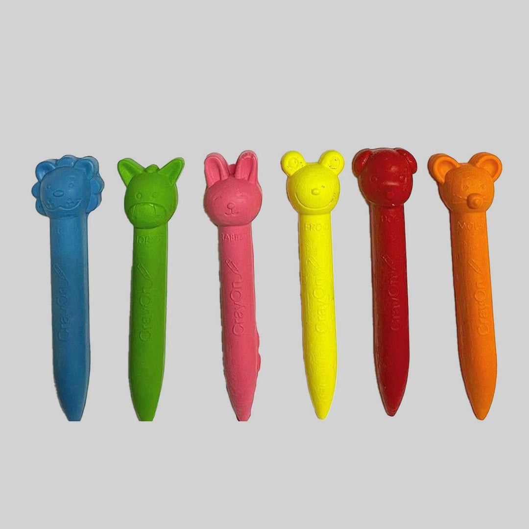 Handmade Non-Toxic Multicolor Animal Stick Crayons