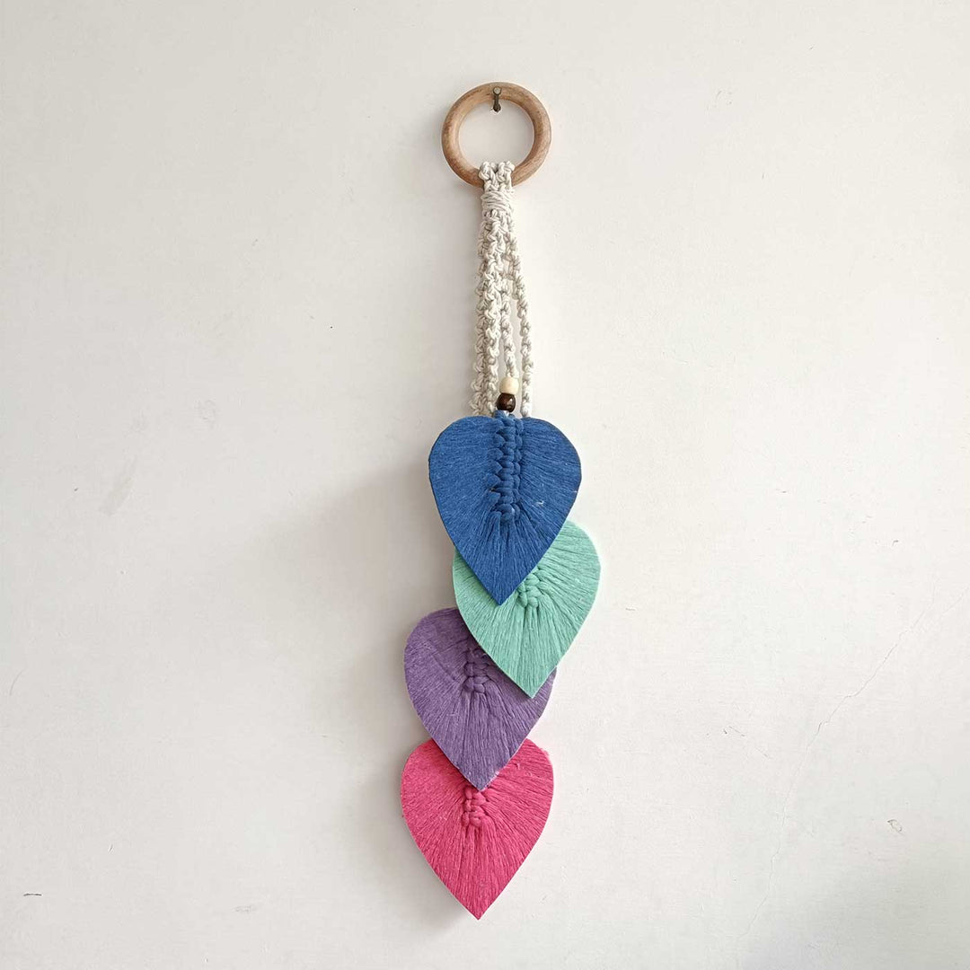 Handmade Macrame 4 Leaves Door Hanging