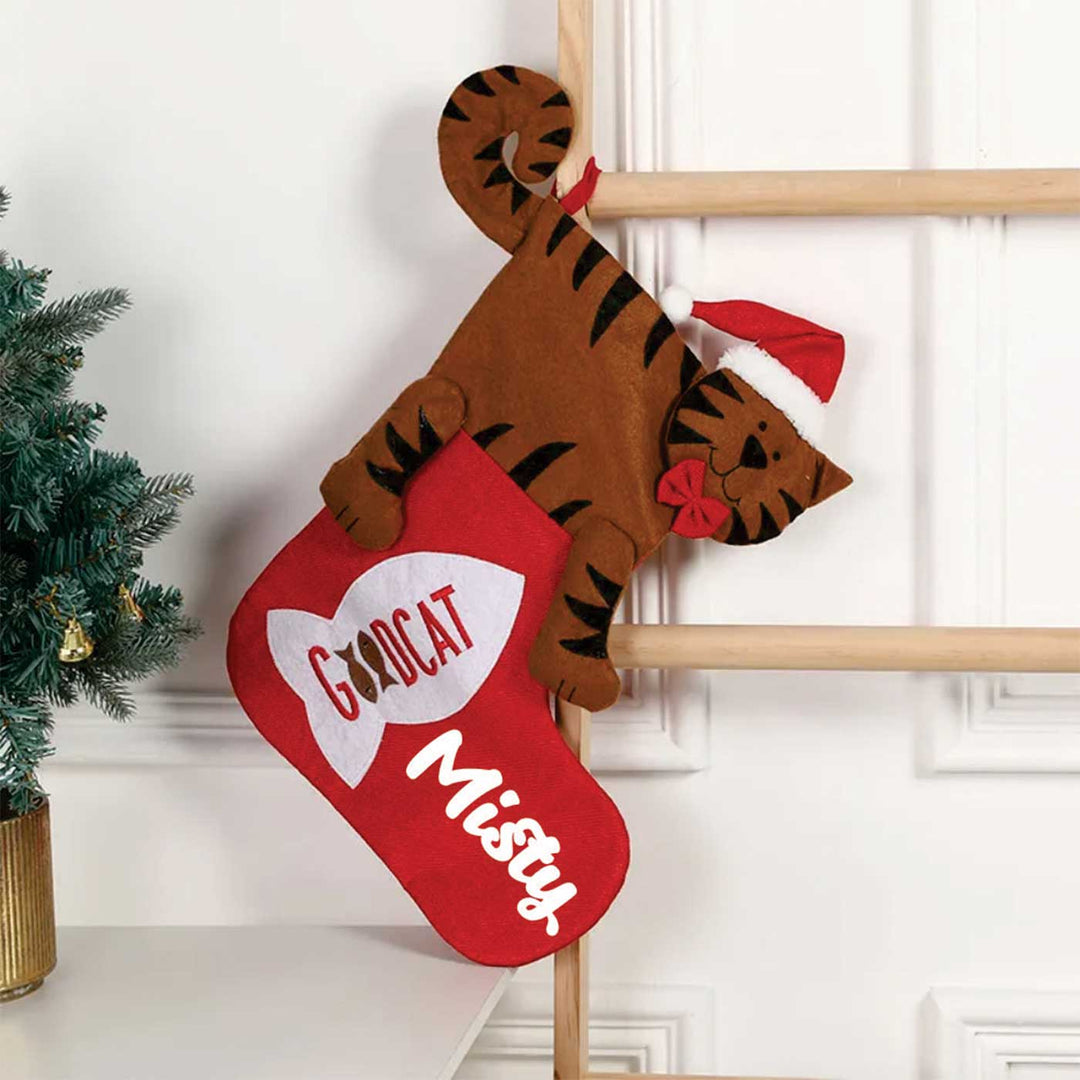 Personalized Pet Felt & Velvet Stockings For Christmas Decoration