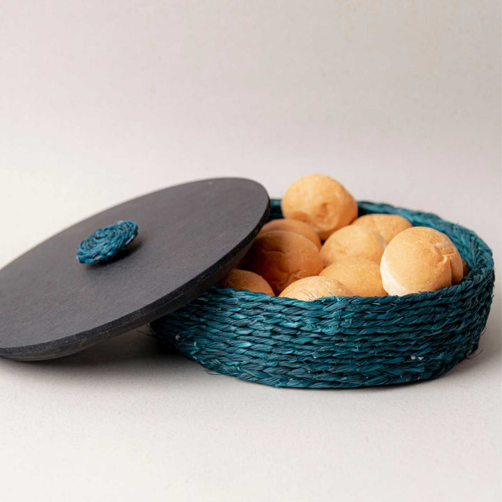 Handmade Ecofriendly Grass Woven Earthy Sophistication Sabai Roti Box
