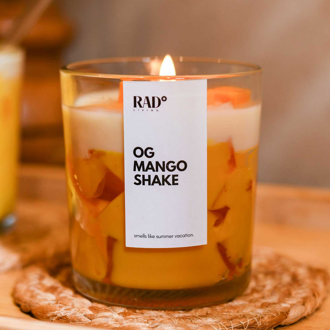 Hand Poured OG Mango Shake OG Scented Soy Wax Candle
