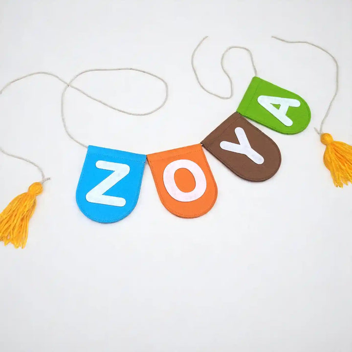 Personalized Handmade Land Sea Felt Bunting For Kids