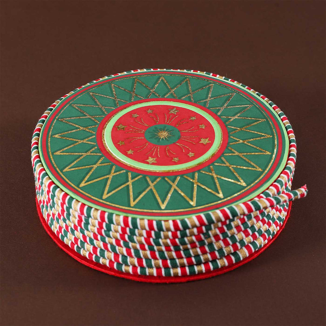 Handmade Jameen Chakar Shaped Paper Gift Box