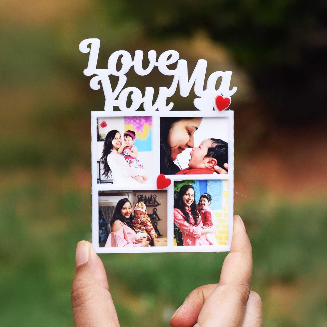 Photo Personalized Handmade Collage Acrylic Fridge Magnet For Mom