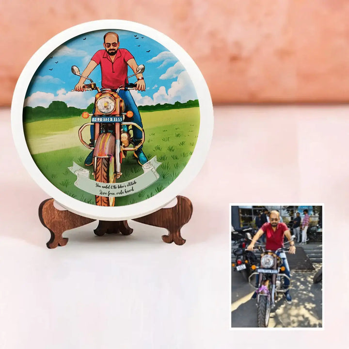 Photo Caricature Name Plate with Stand