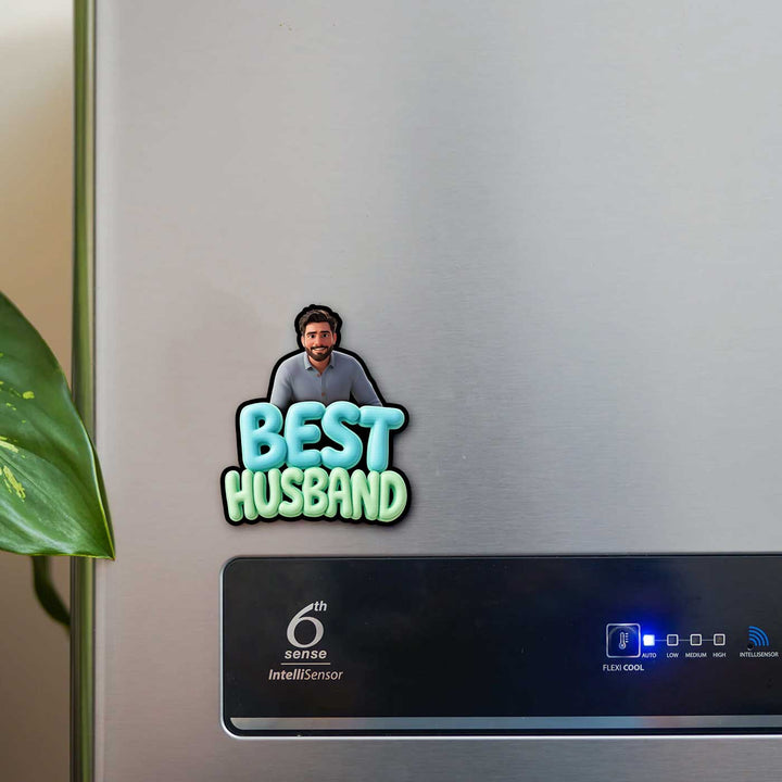 Photo Personalized "Best Husband" Acrylic Fridge Magnet For Couples