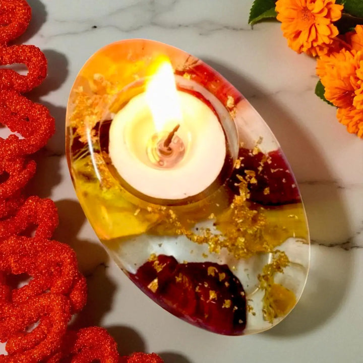 Handmade Decorative Resin Tealight Holder