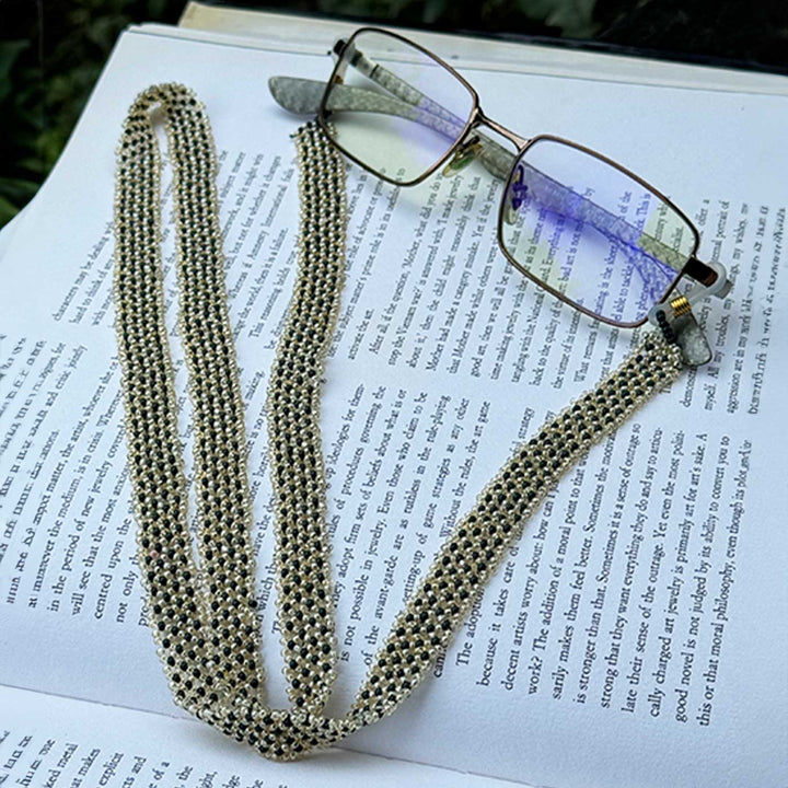 Handmade Beaded Green Point Patti Spectacle / Eye Glass Chain