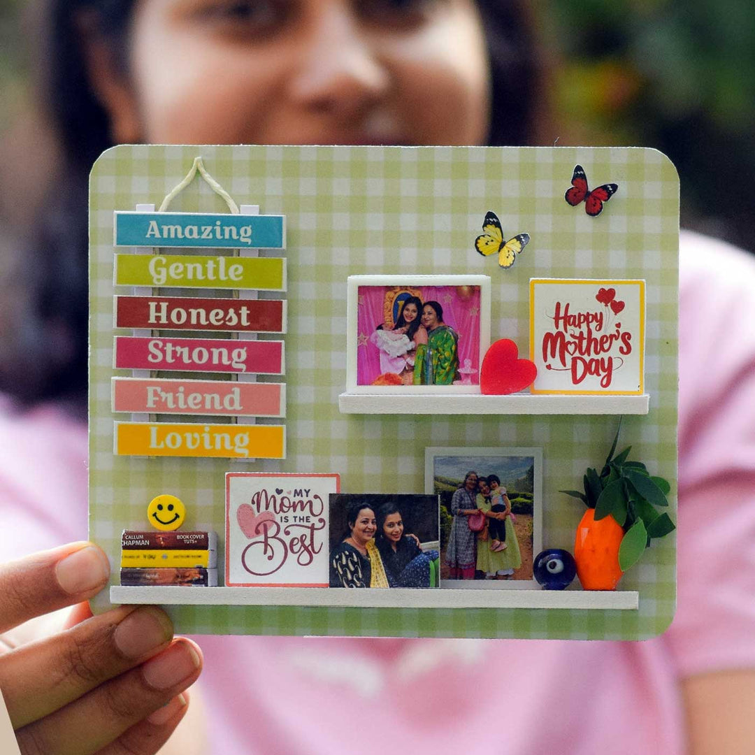 Photo Personalized Handmade Miniature Shelf MDF Decorative Plaque
