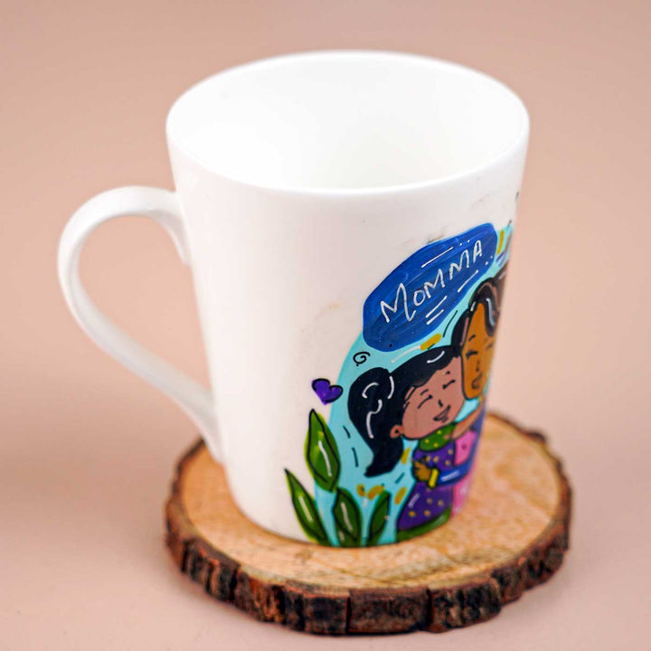 Personalized Hand-Painted Mom And Daughter Theme Ceramic Mug
