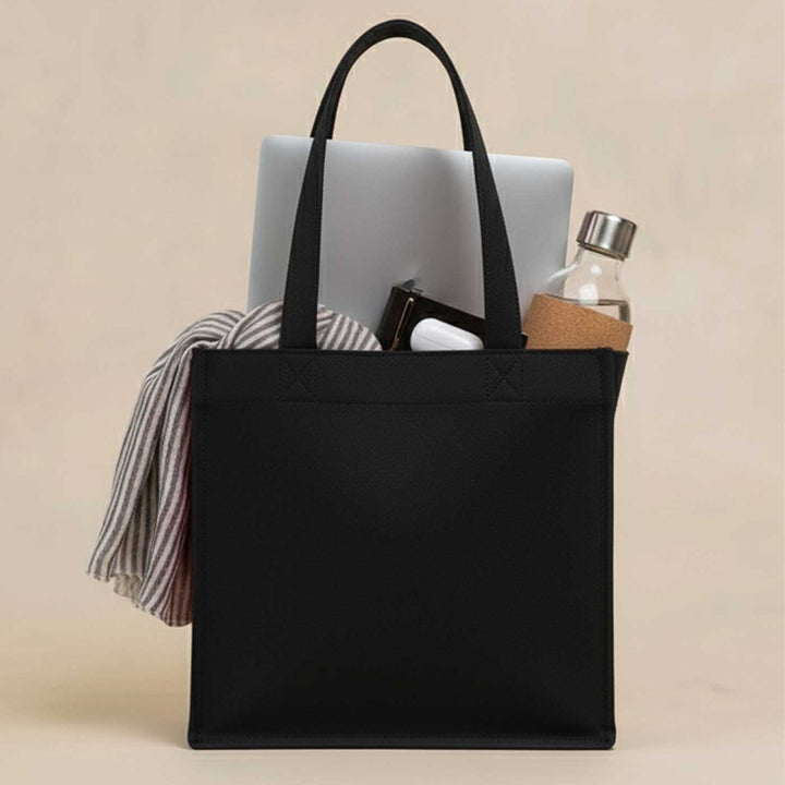 Monochrome Legacy Embroidered Work to Weekend Tote Bag