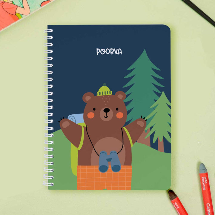 Personalized Into The Wild Theme Spiral Bound Notebook | 60 Pages