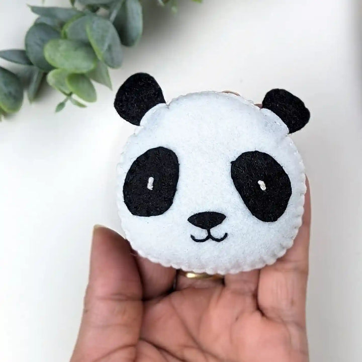 Handmade Bear, Panda & Koala Theme Felt Brooches | Set Of 3
