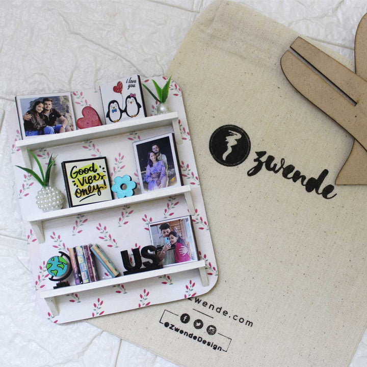 Photo Personalized Cute Leaf Theme Mdf Wood Miniature Frame