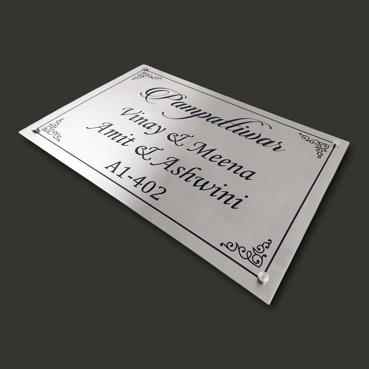 Personalized Engraved Classic Stainless Steel Name Plate
