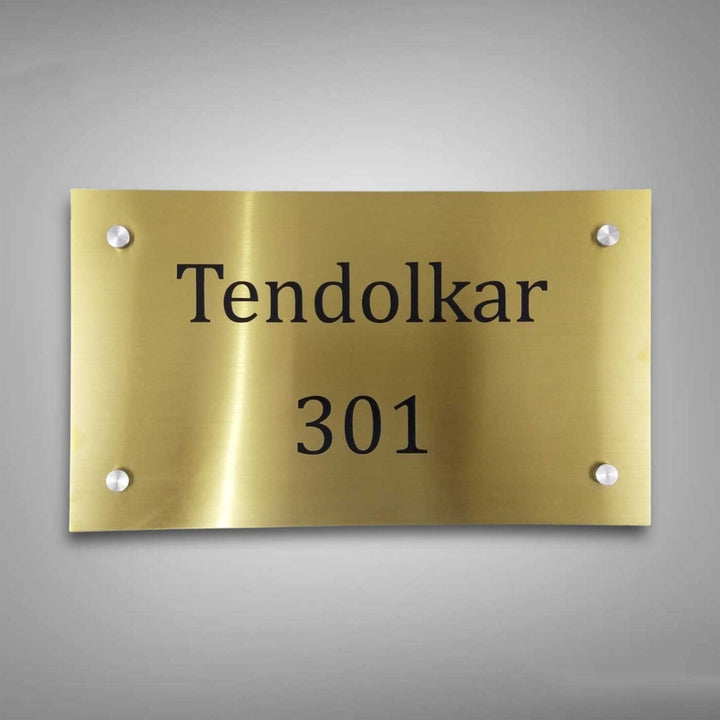 Personalized Weatherproof Minimalist Stainless Steel Name Plate