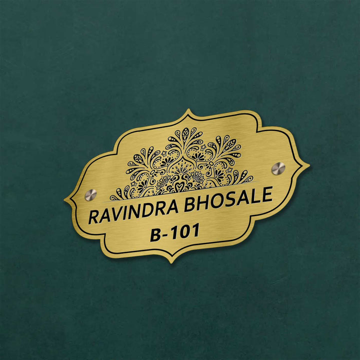 Personalized Weatherproof Charming Engraved Stainless Steel Name Plate