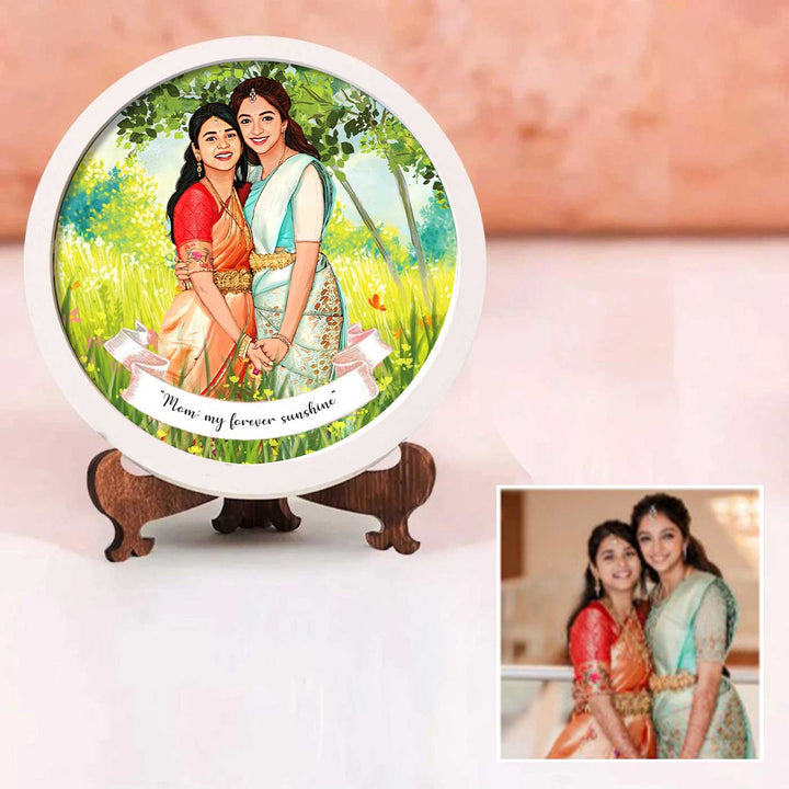 Photo Caricature Name Plate with Stand